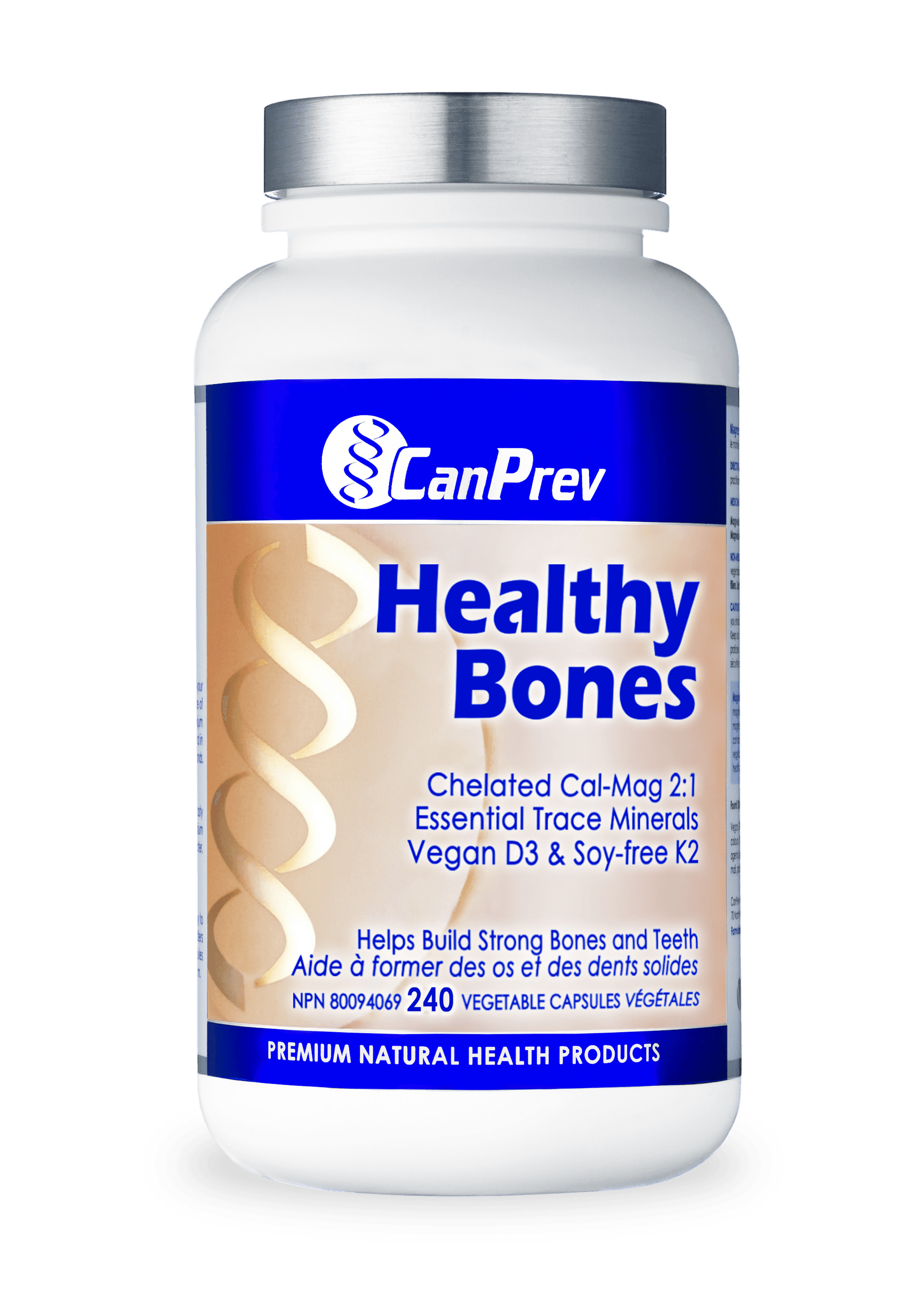 CanPrev Healthy Bones 240 Veg Capsules - Wellness Supplement