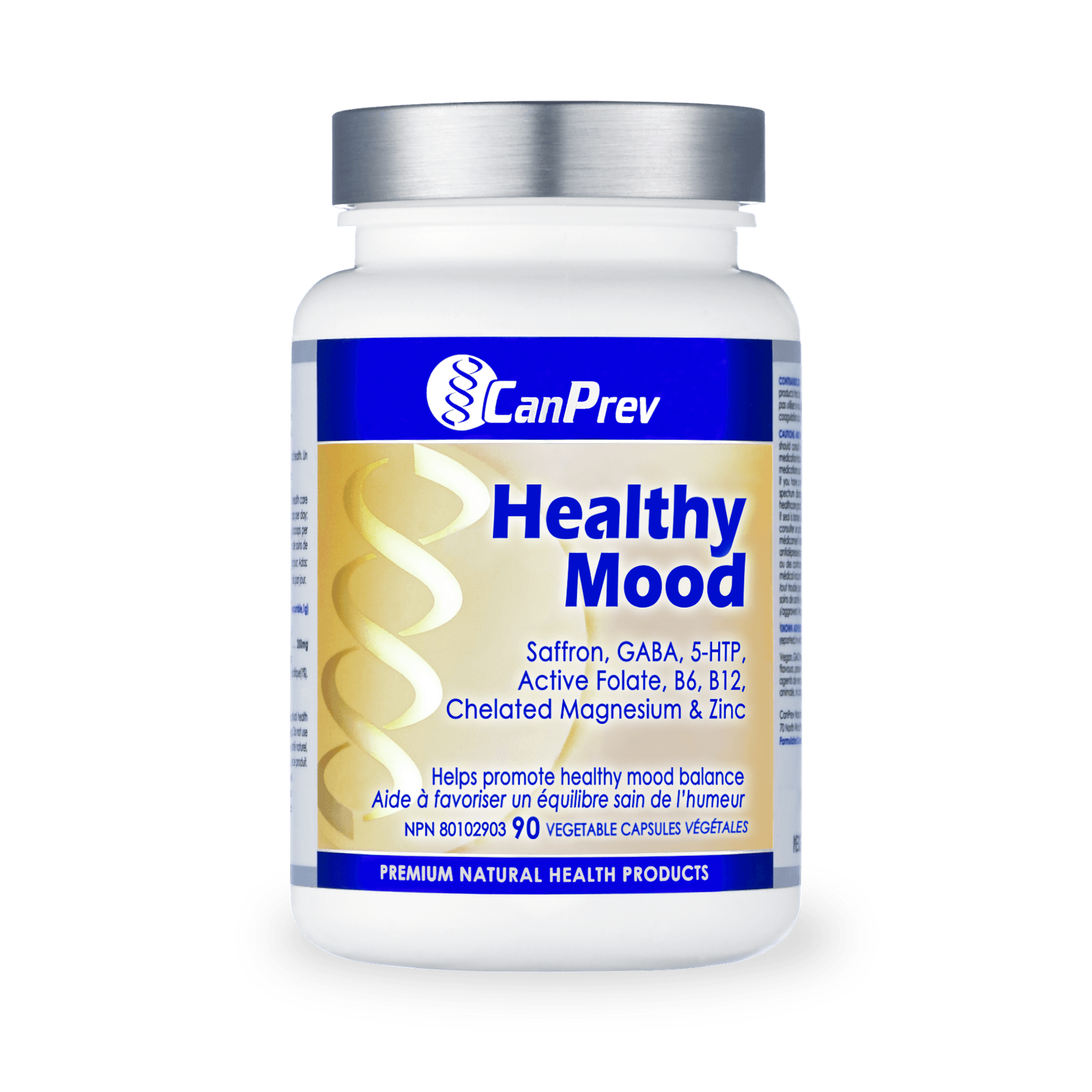 CanPrev Healthy Mood 90 Veg Capsules - Wellness Supplement