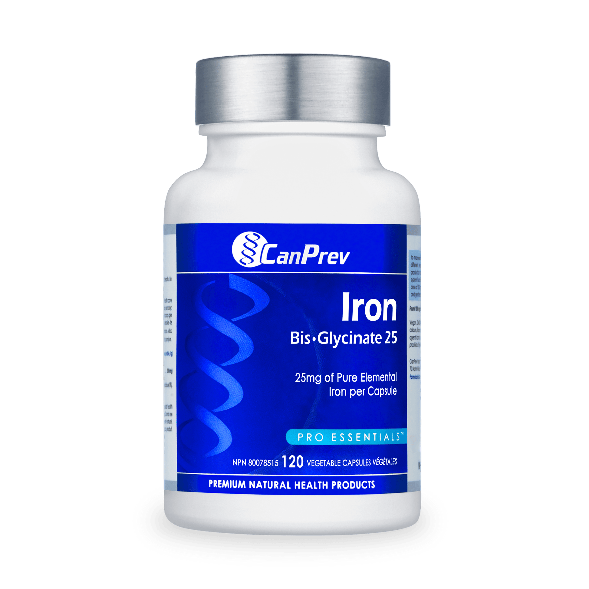 CanPrev Iron Bis-Glycinate 25 120 Veg Capsules 