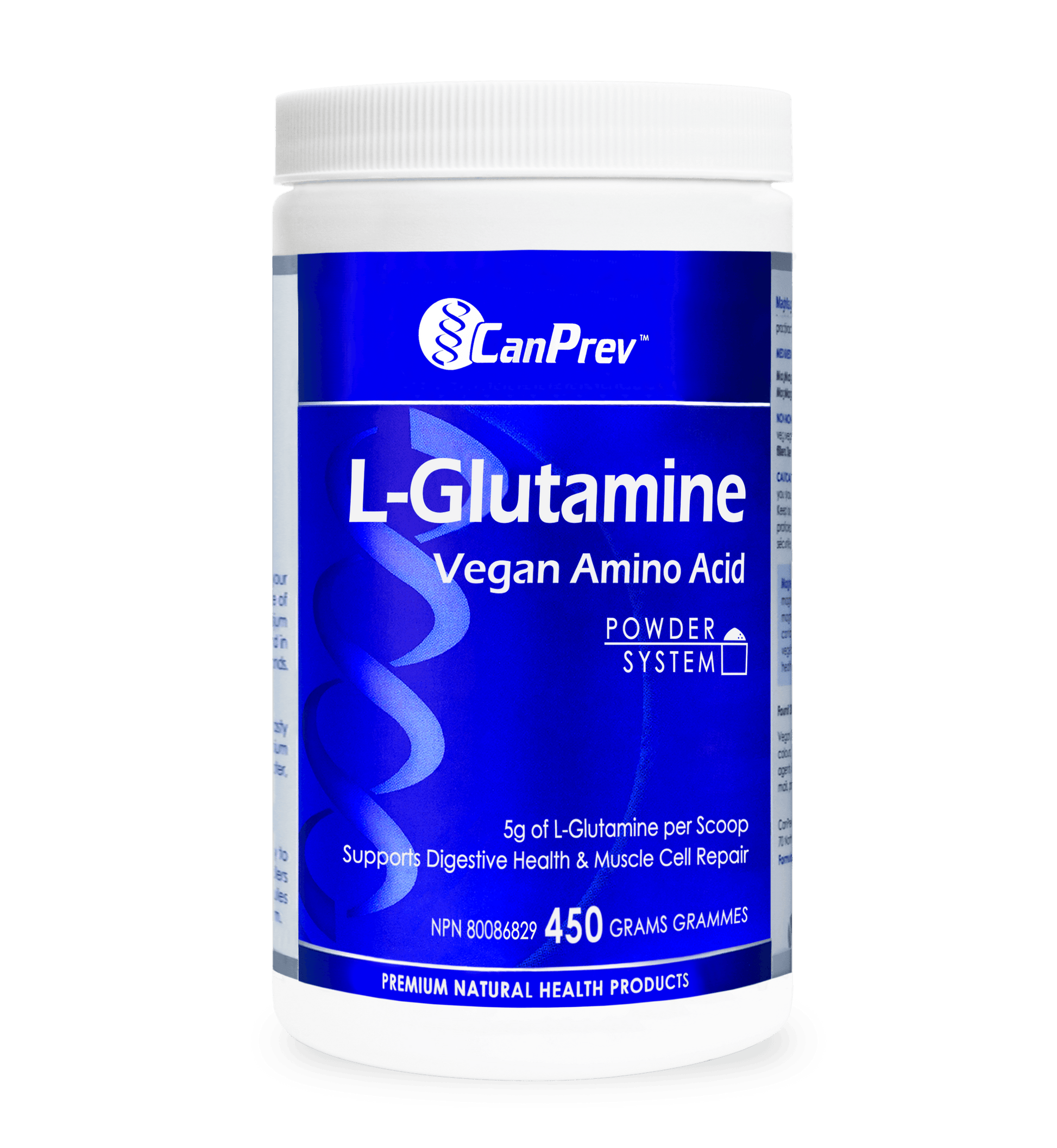 CanPrev L-Glutamine Vegan Amino Acid 450g - Wellness Supplement