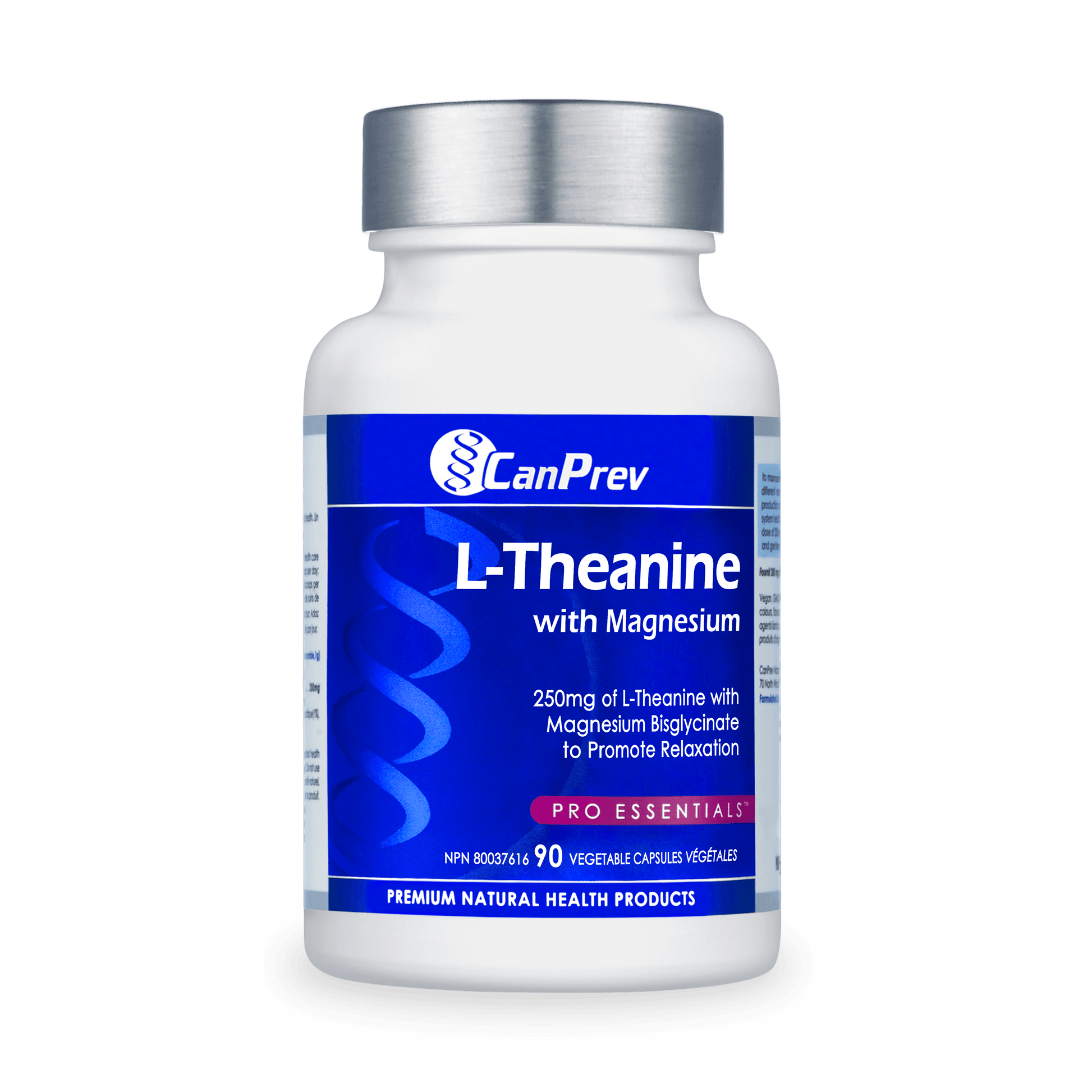 CanPrev L-Theanine with Magnesium 90 Veg Capsules - Wellness Supplement