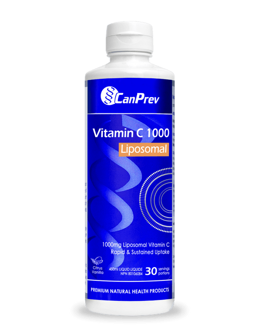 CanPrev Liposomal Vitamin C 1000 Citrus Vanilla 450mL - Wellness Supplement