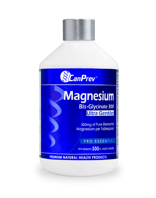 CanPrev Magnesium Bis-Glycinate 300 Ultra Gentle Liquid 500mL 