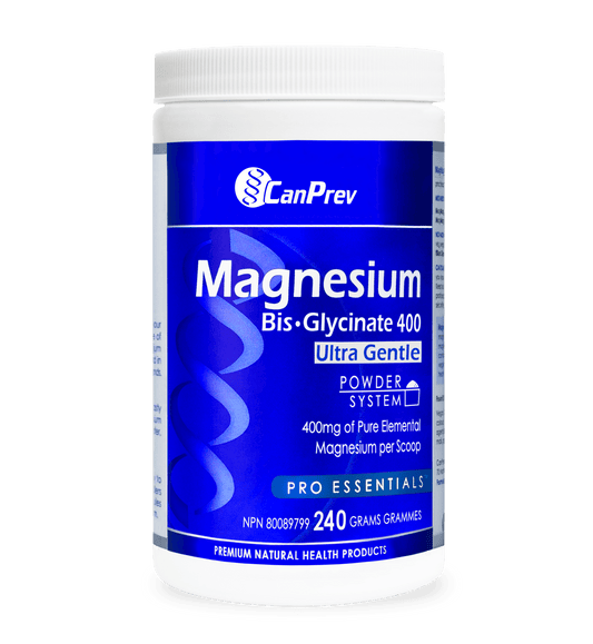 CanPrev Magnesium Bis-Glycinate 400 Ultra Gentle Powder 240g - Wellness Supplement