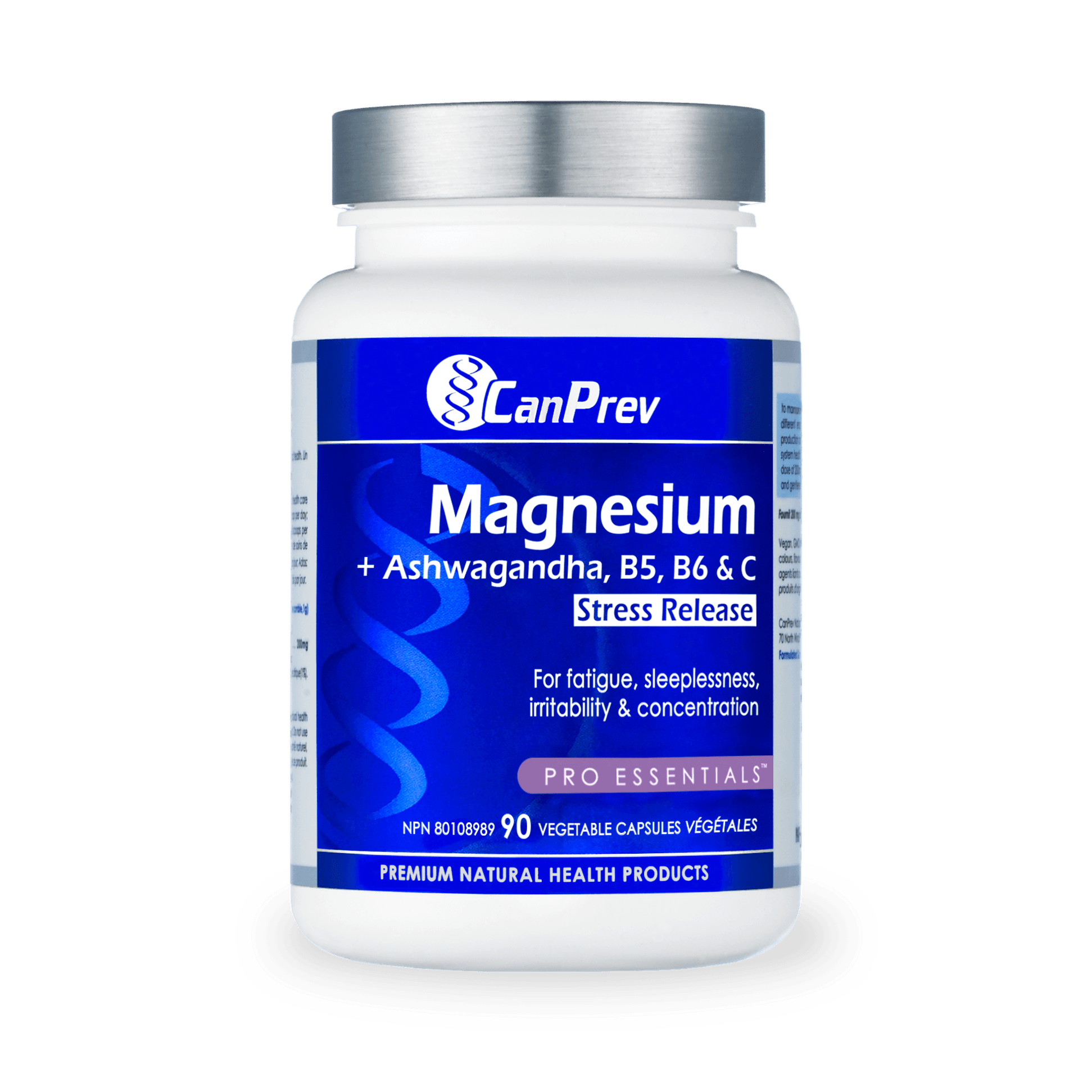 CanPrev Magnesium Stress Release 90 Veg Capsules 