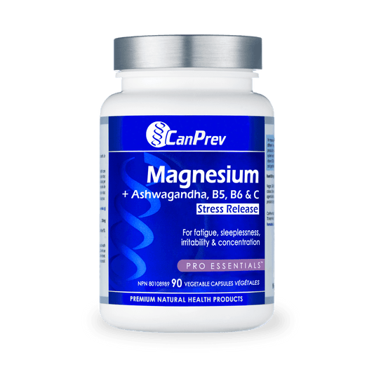 CanPrev Magnesium Stress Release 90 Veg Capsules 