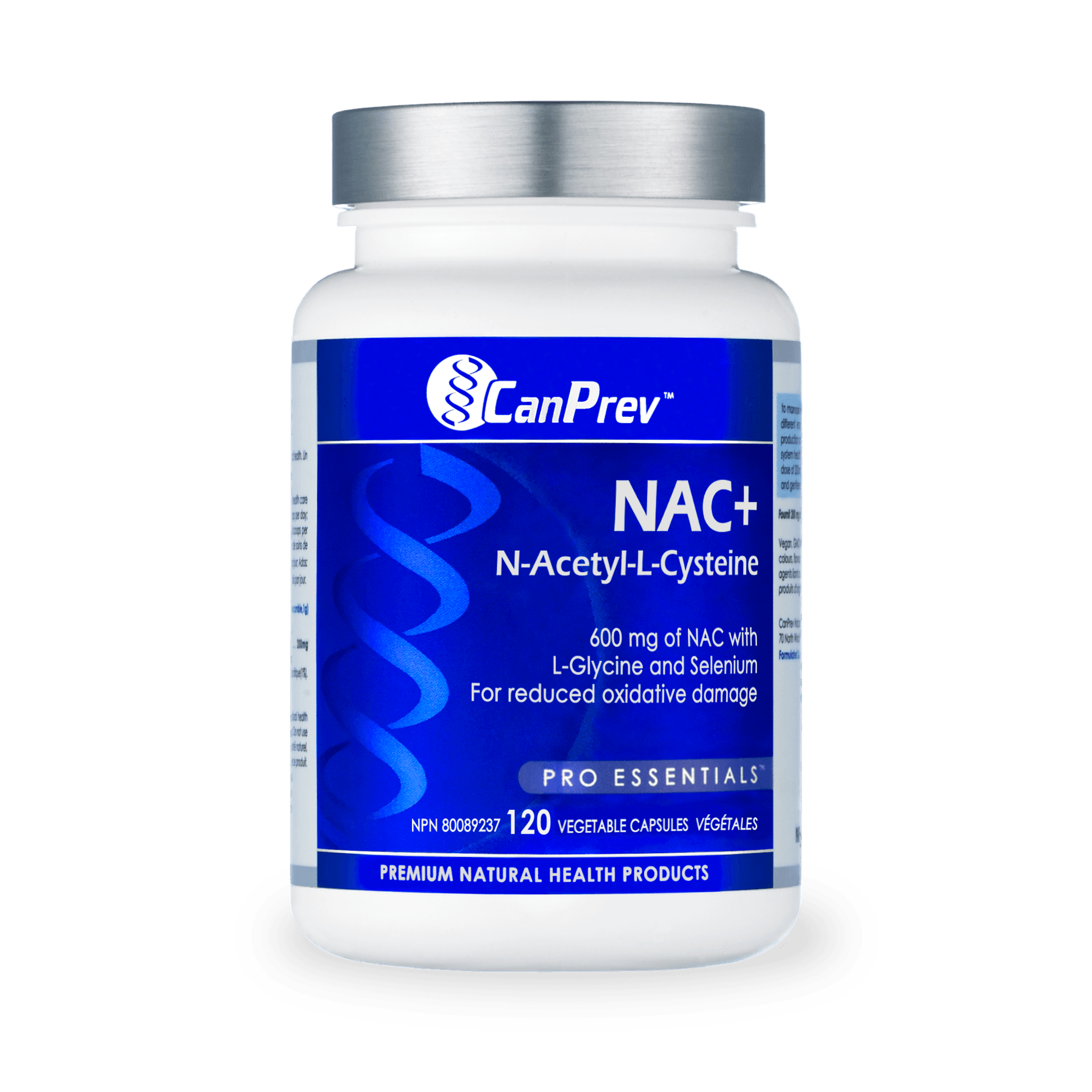 CanPrev NAC+ N-Acetyl-L-Cysteine 120 Veg Capsules - Wellness Supplement