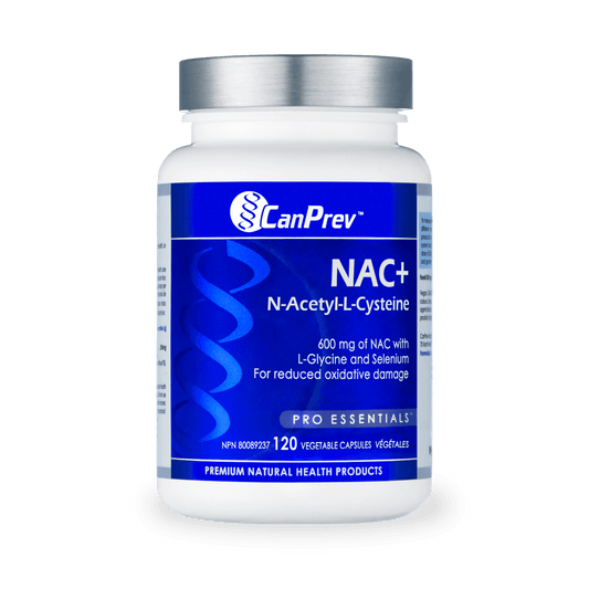 CanPrev NAC+ N-Acetyl-L-Cysteine 120 Veg Capsules - Wellness Supplement