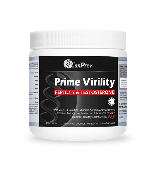 CanPrev Prime Virility Fertility & Testosterone 150g - Wellness Supplement
