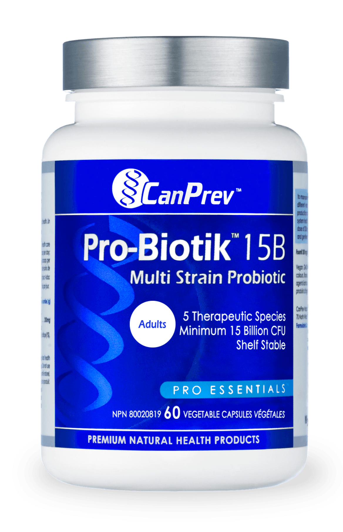 CanPrev Pro-Biotik 15B 60 Veg Capsules - Wellness Supplement
