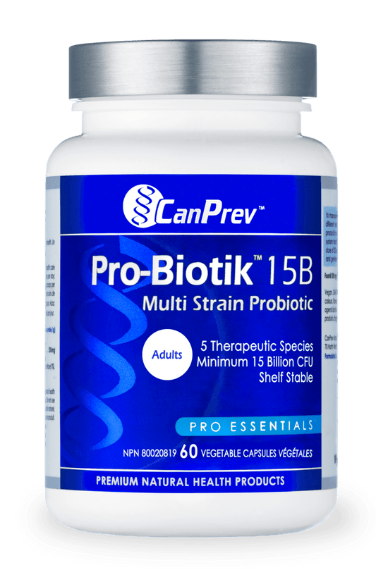 CanPrev Pro-Biotik 15B 60 Veg Capsules - Wellness Supplement
