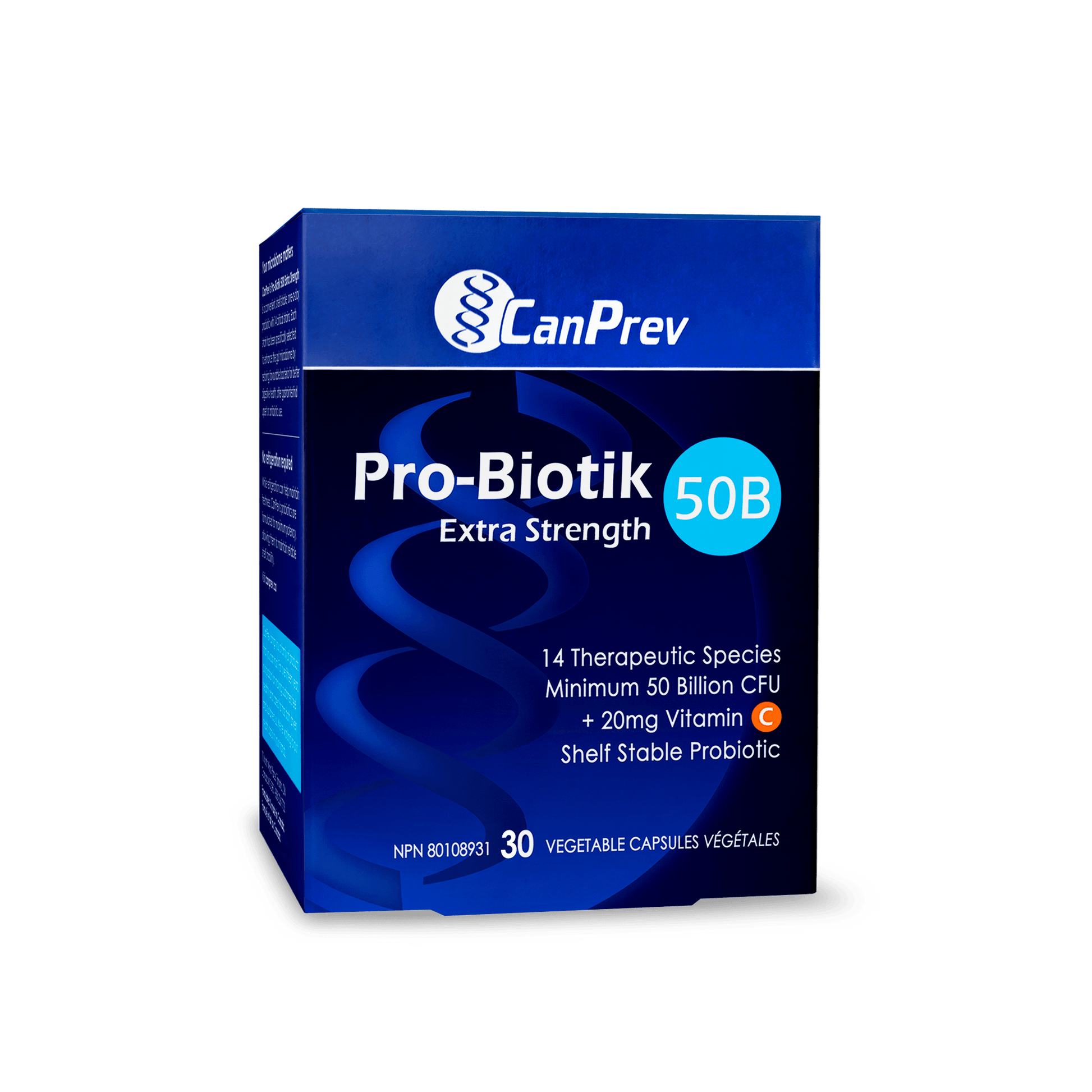 CanPrev Pro-Biotik 50B Extra Strength 30 Veg Capsules 