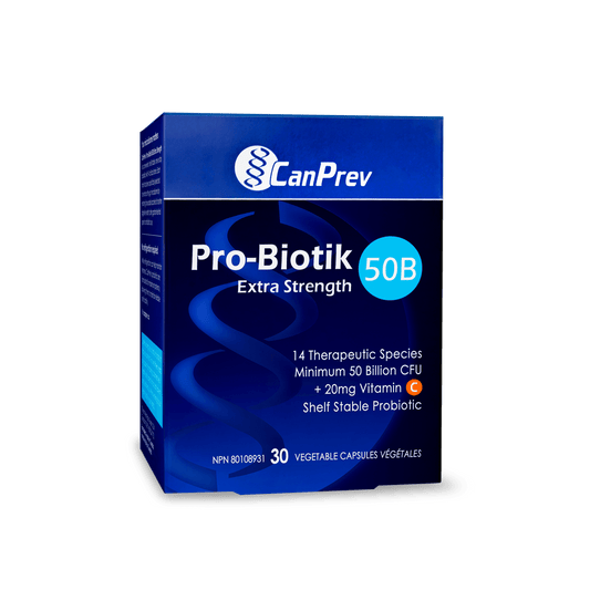 CanPrev Pro-Biotik 50B Extra Strength 30 Veg Capsules 