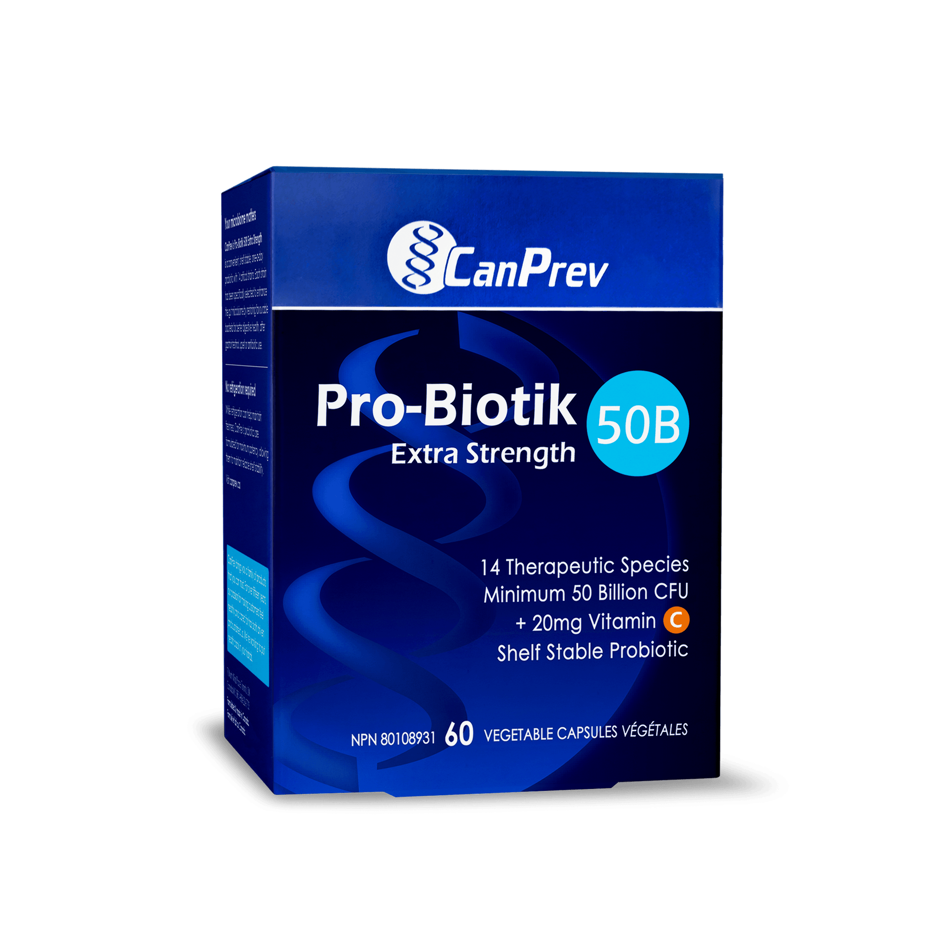 CanPrev Pro-Biotik 50B Extra Strength 60 Veg Capsules 