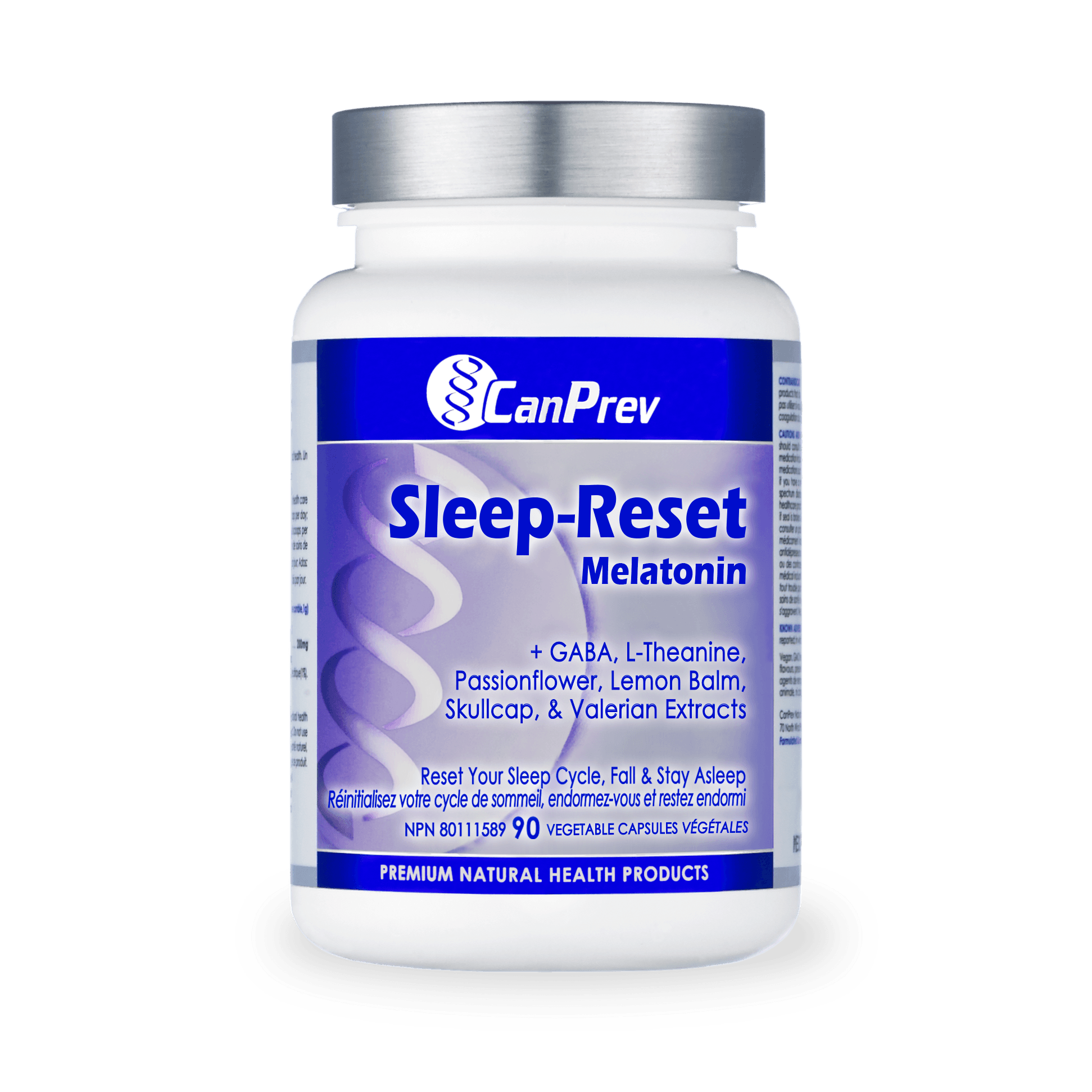 CanPrev Sleep-Reset Melatonin 90 Veg Capsules - Wellness Supplement