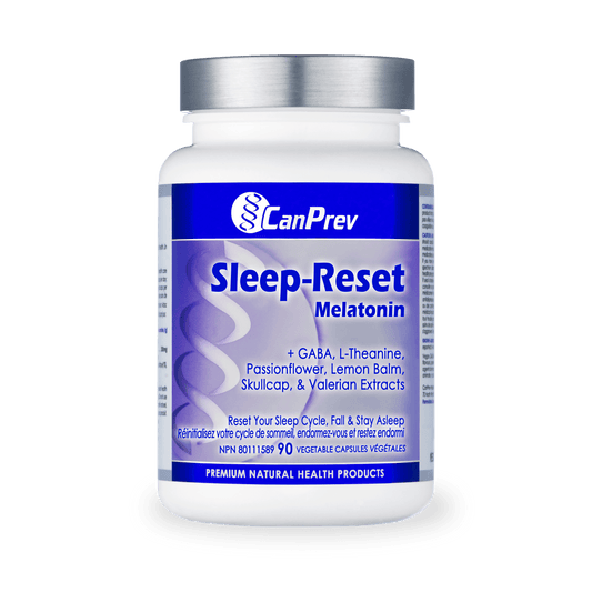 CanPrev Sleep-Reset Melatonin 90 Veg Capsules - Wellness Supplement