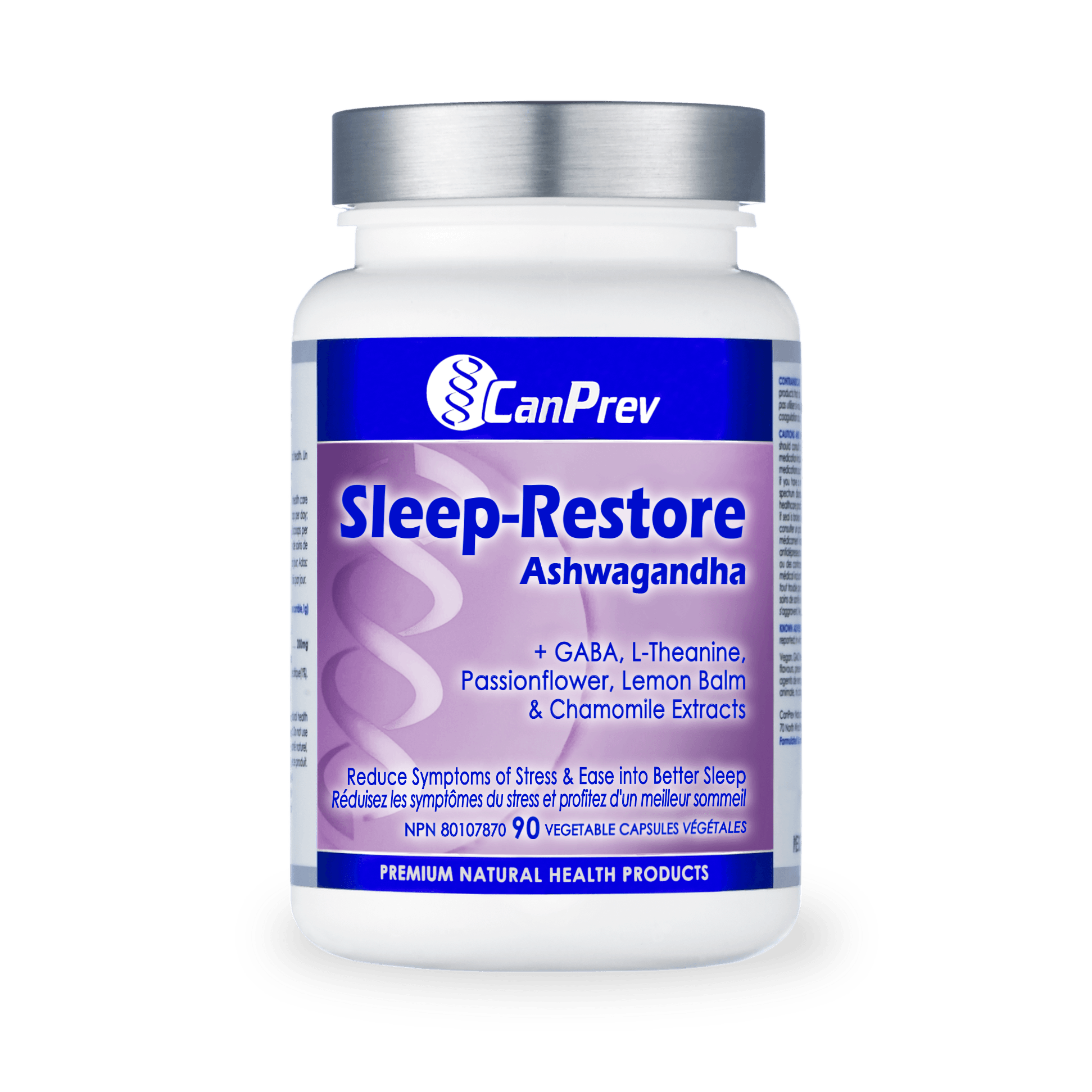 CanPrev Sleep-Restore Ashwagandha 90 Veg Capsules - Wellness Supplement