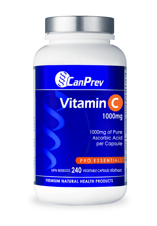 CanPrev Vitamin C 1000mg 240 Veg Capsules - Wellness Supplement