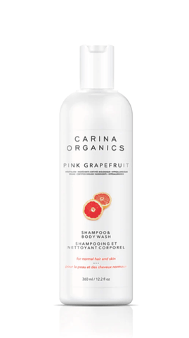Carina Organics Shampoo & Body Wash Pink Grapefruit 360mL