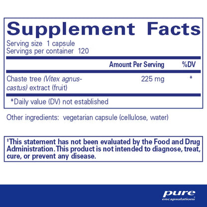 Pure Encapsulations Chaste Tree (Vitex) 120 Capsules