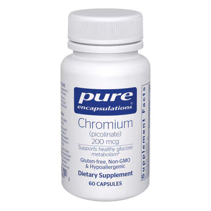Pure Encapsulations Chromium (picolinate) 200mcg 60 Capsules