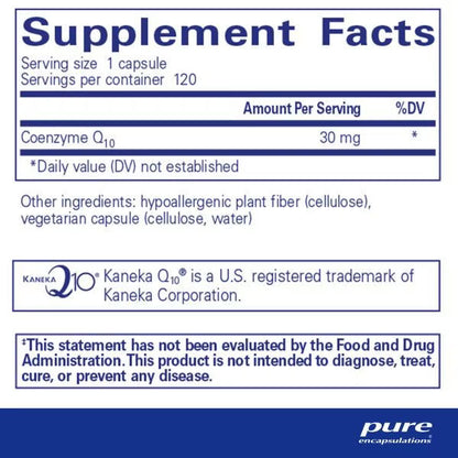 Pure Encapsulations CoQ10 30mg 120 Capsules
