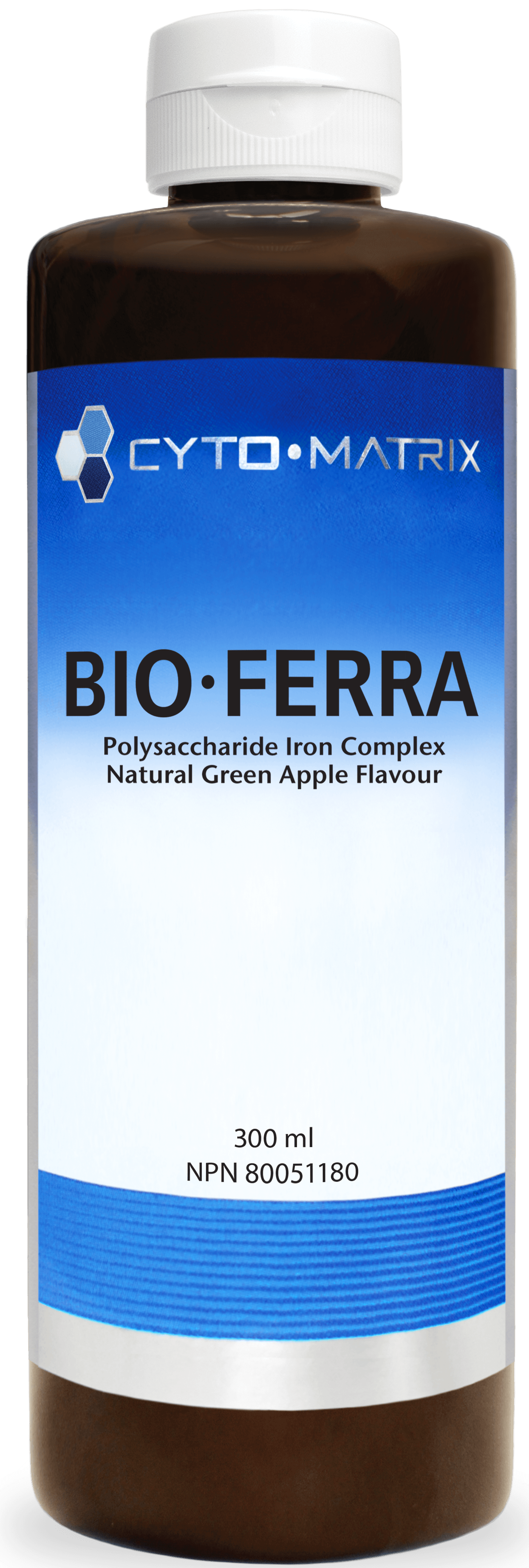Bio·Ferra - Liquid Iron Supplement - Green Apple 300 mL 