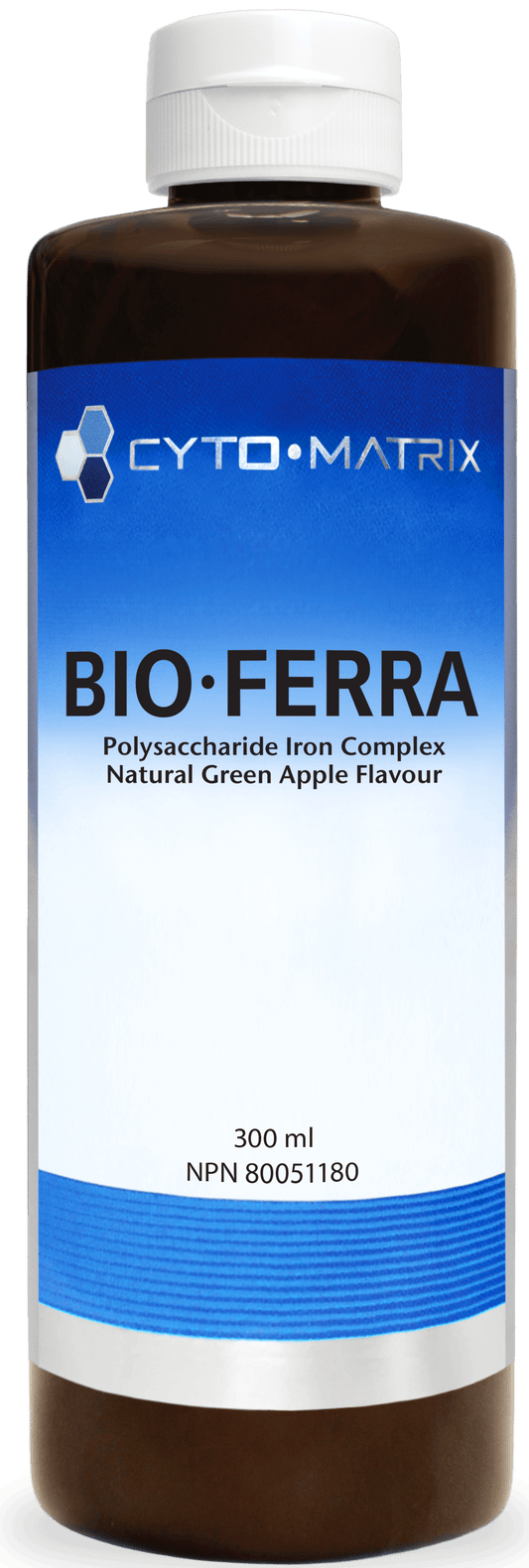 Bio·Ferra - Liquid Iron Supplement - Green Apple 300 mL 