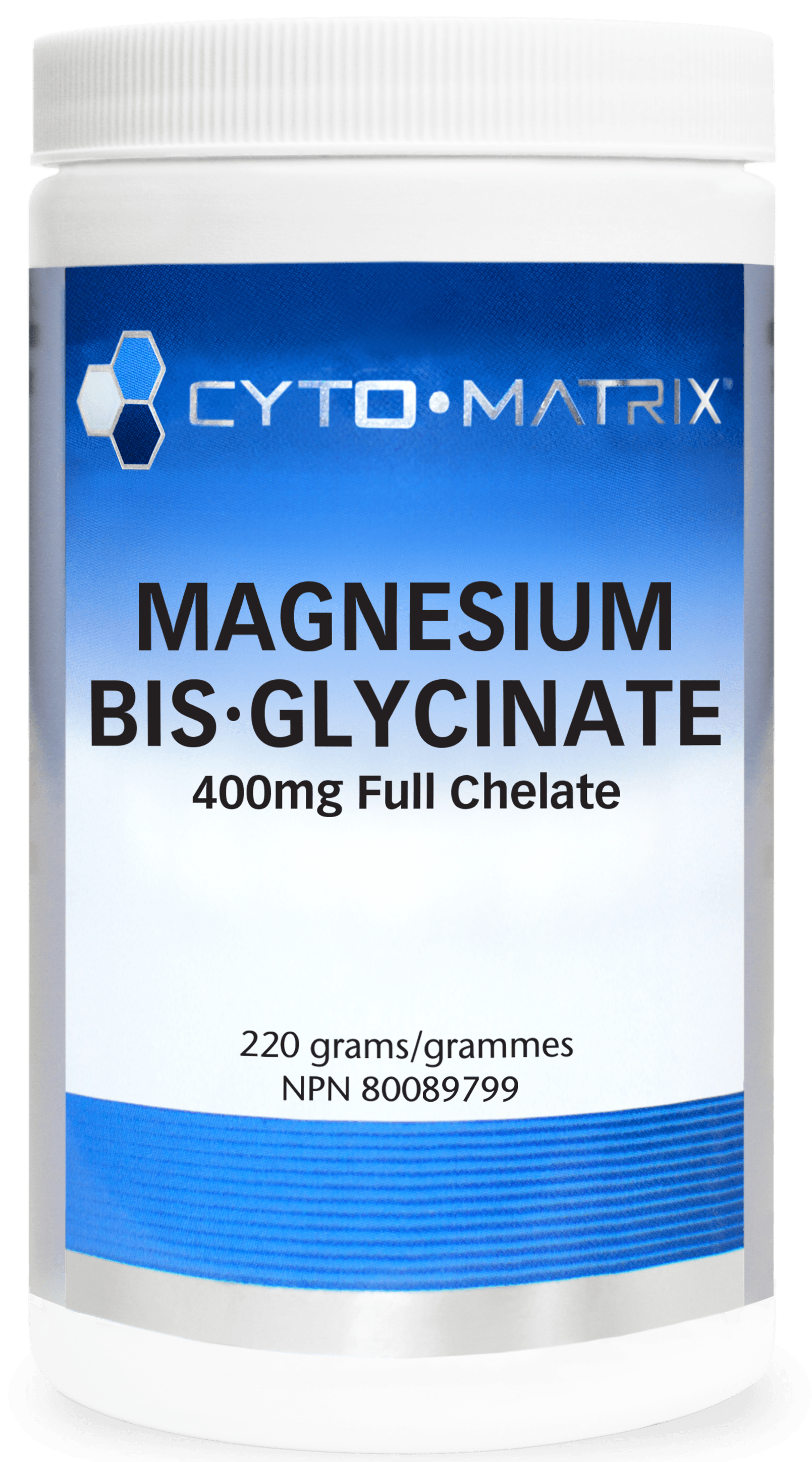 Magnesium Bis·Glycinate - 400mg Full Chelate Powder 220 g 