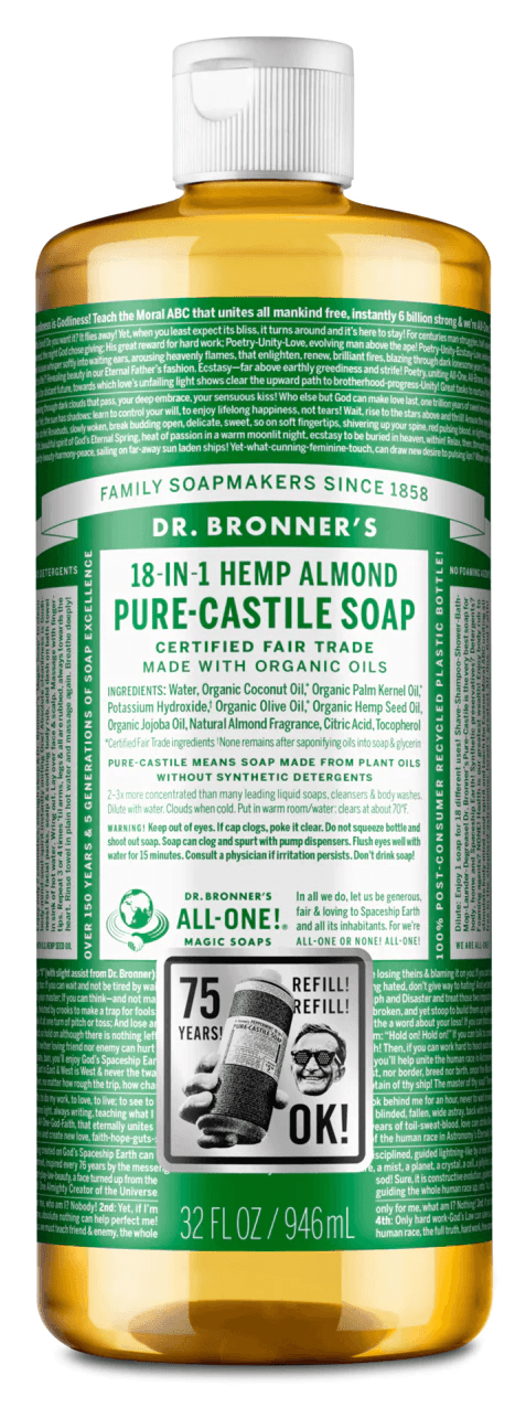 Dr. Bronner's Almond Pure-Castile Liquid Soap 946ml