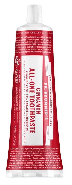 Dr. Bronner's Cinnamon All-One Toothpaste 140g