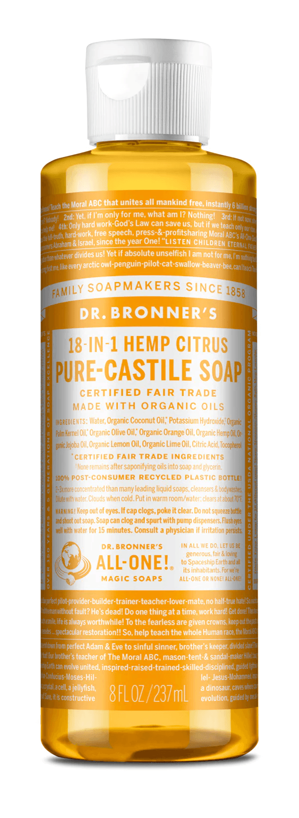 Dr. Bronner's Citrus Pure-Castile Soap 237ml