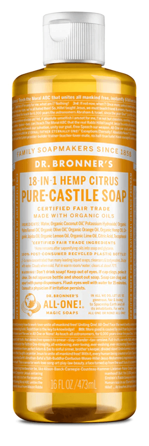 Dr. Bronner's Citrus Pure-Castile Soap 473ml