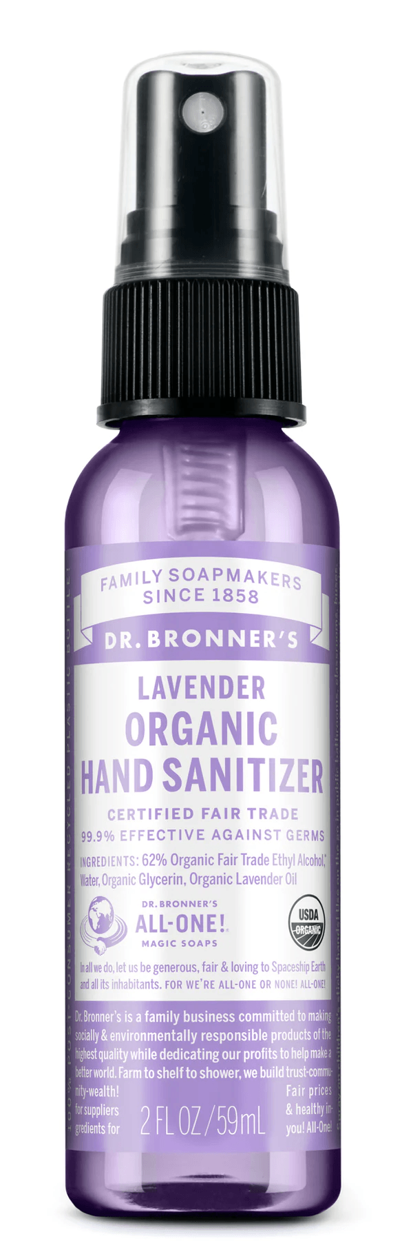 Dr. Bronner's Hand Sanitizer Lavender 59ml