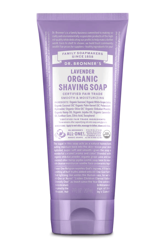 Dr. Bronner's Lavender Organic Shaving Soap 207ml