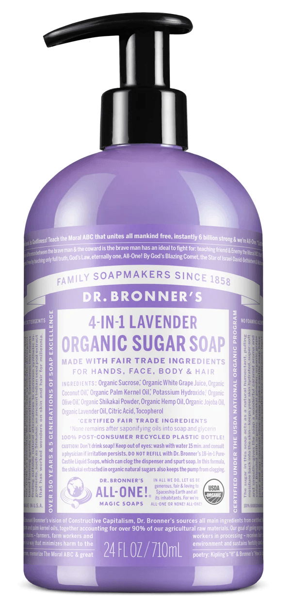 Dr. Bronner's Lavender Organic Sugar Soap 710ml