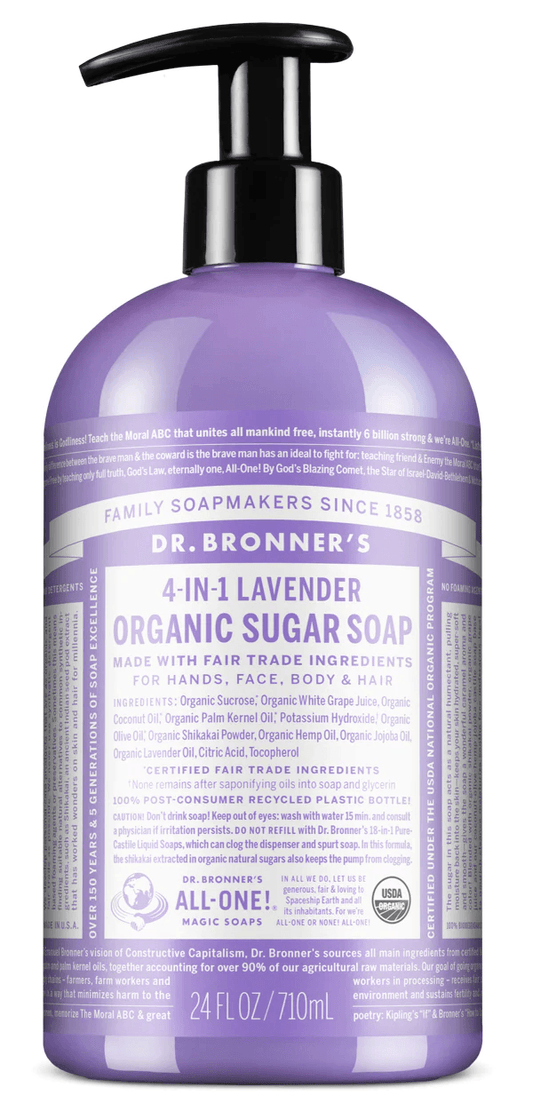 Dr. Bronner's Lavender Organic Sugar Soap 710ml