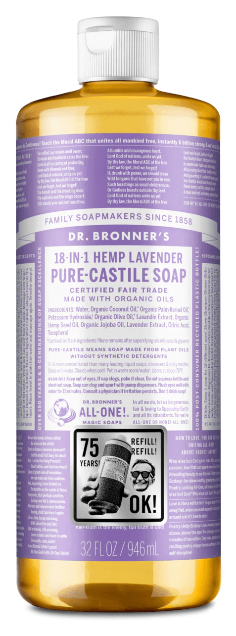 Dr. Bronner's Lavender Pure-Castile Liquid Soap 946ml
