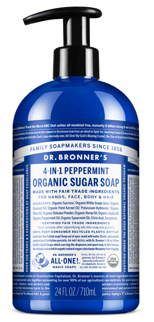 Dr. Bronner's Peppermint Organic Sugar Soap 710ml