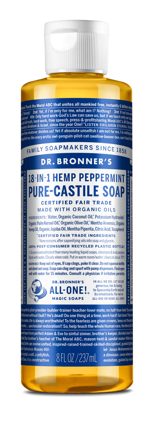 Dr. Bronner's Peppermint Pure-Castile Soap 237ml