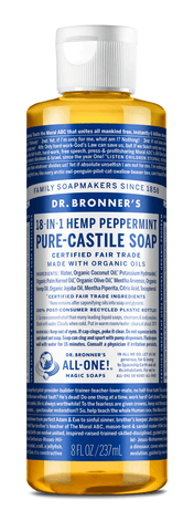 Dr. Bronner's Peppermint Pure Castile Soap 237mL