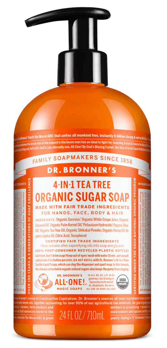Dr. Bronner's Tea Tree Organic Sugar Soap 710ml