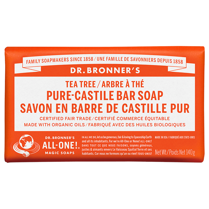 Dr. Bronner's Tea Tree Pure-Castile Bar Soap 140g