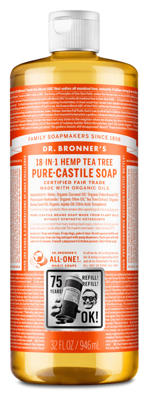 Dr. Bronner's Tea Tree Pure-Castile Liquid Soap 946ml