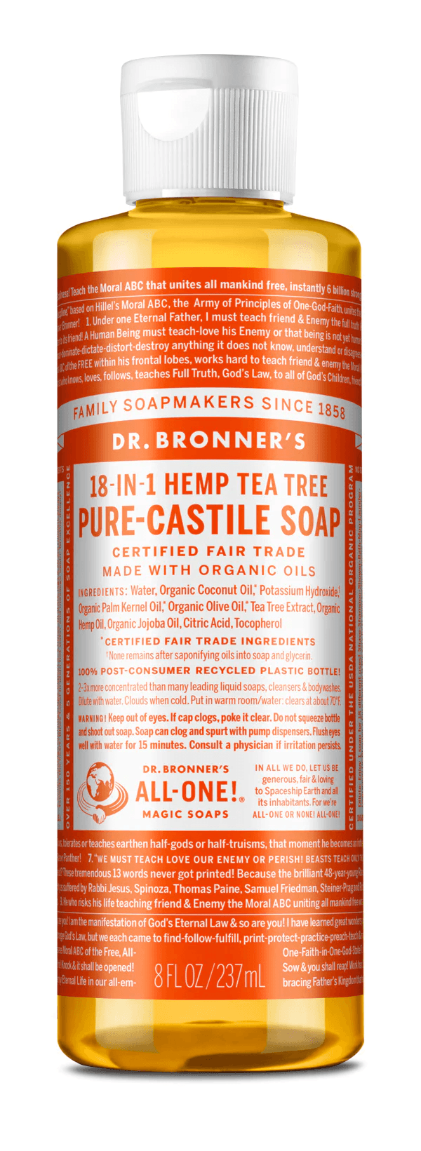 Dr. Bronner's Tea Tree Pure-Castile Soap 237ml
