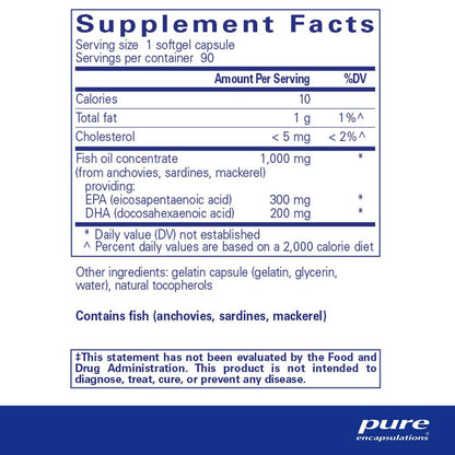 Pure Encapsulations EPA/DHA essentials 90 Capsules