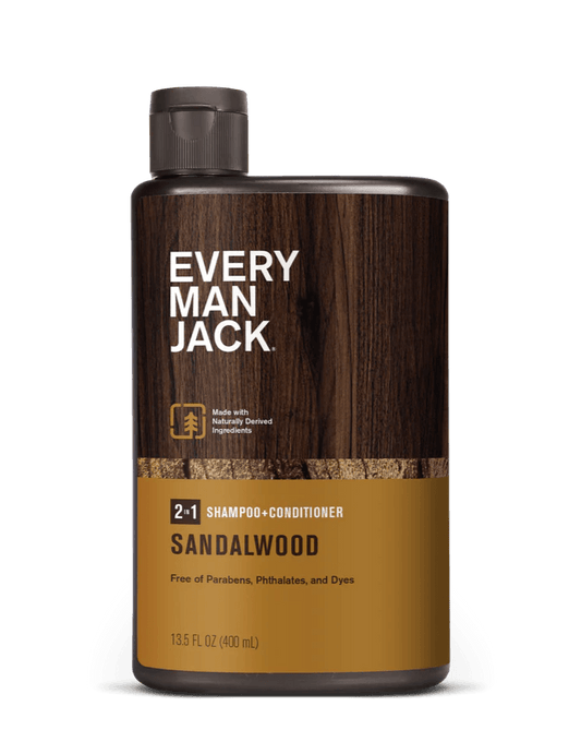 Every Man Jack 2-in-1 Shampoo & Conditioner Sandalwood 400mL