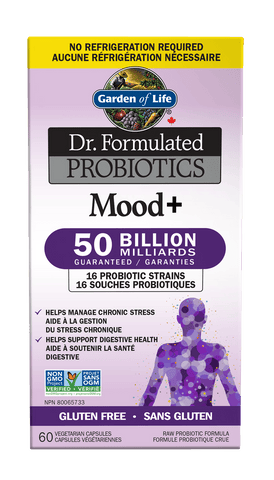 Garden of Life Dr. Formulated Mood+ 50B Shelf Stable 60 Veg Capsules