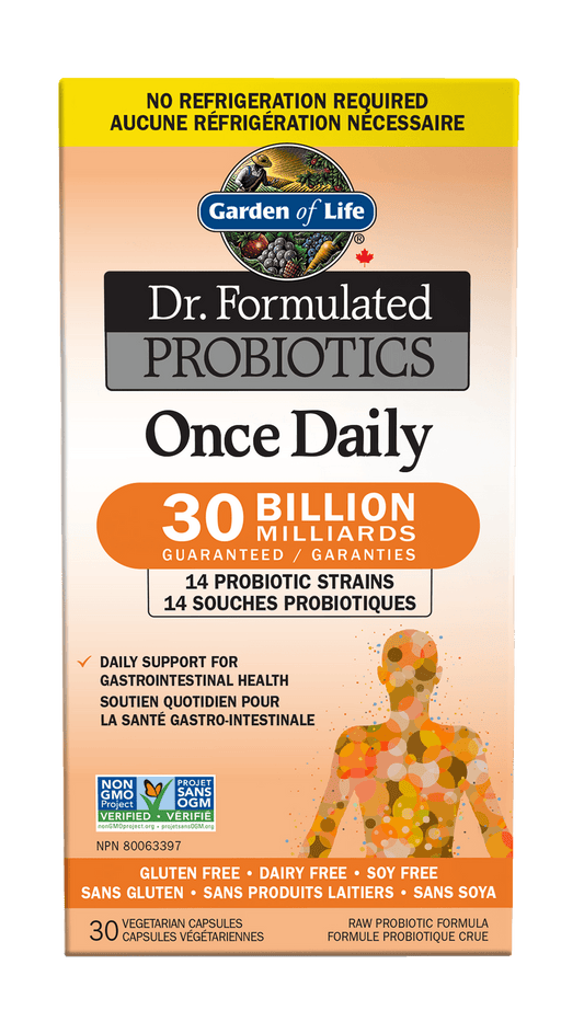 Garden of Life Dr. Formulated Once Daily 30B Shelf Stable 30 Veg Capsules