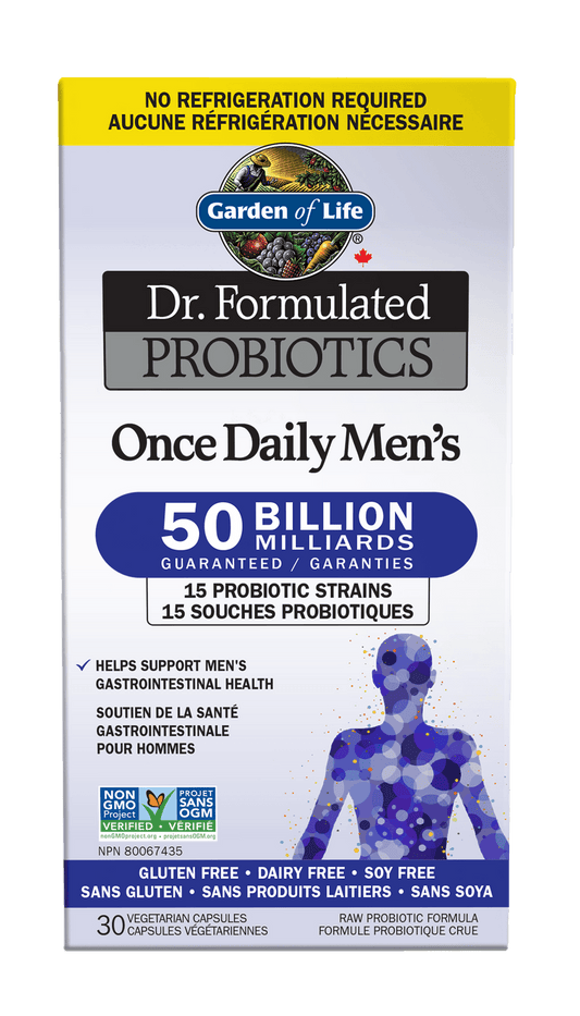 Garden of Life Dr. Formulated Once Daily Men 50B Shelf Stable 30 Veg Capsules